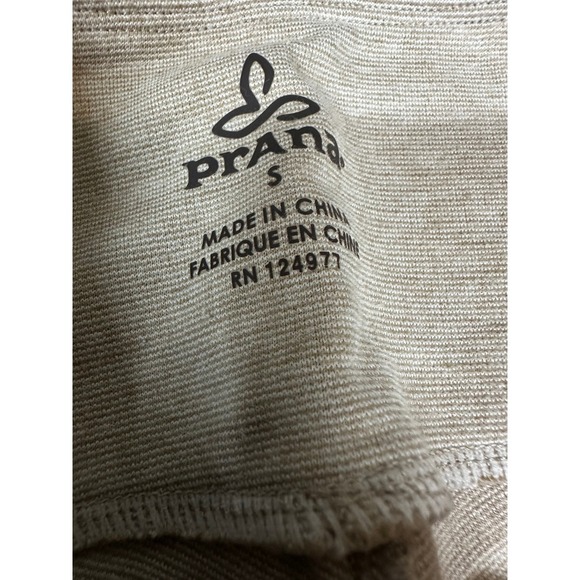 Prana Cream Colored Leggings Saddle Style Leggings Size Small Woven - Picture 4 of 5